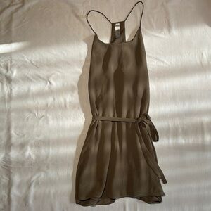 Mahina Brown Midi Dress